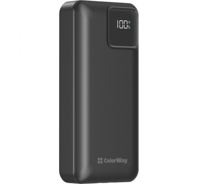 Батарея універсальна ColorWay 20 000 mAh Optimal Power PD/22.5W, QC/3.0, Black (CW-PB200LPB5BK-PDD)