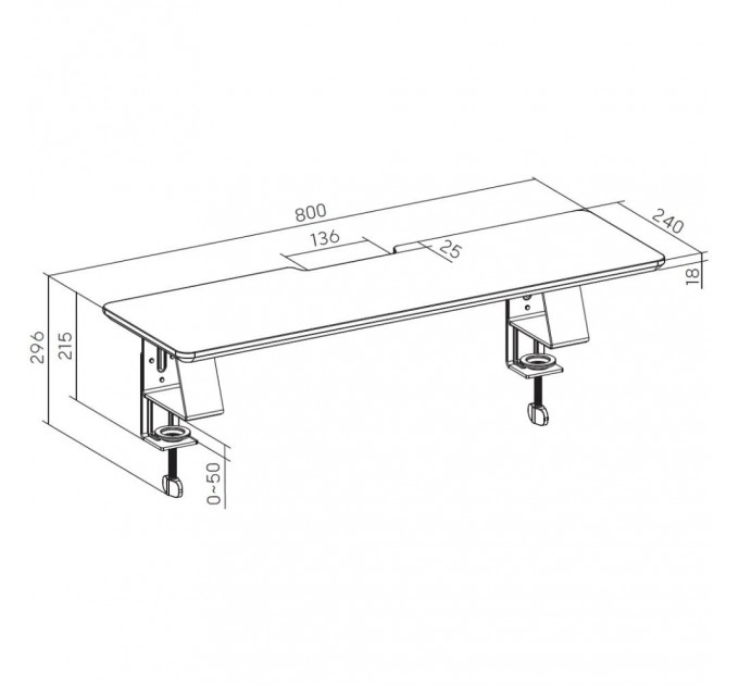 Підставка для монітора OfficePro MR123B Black