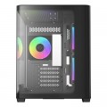Корпус для ПК OCYPUS IOTA C50 BK CURVE ARGB DIGITAL (OTA-C50-BKD300CD-GL)
