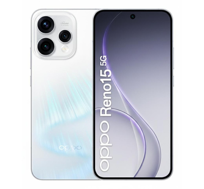 Oppo Мобільний телефон RENO15 8/512 CPH2825 AURORA WHITE OPPO