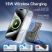Vention Батарея універсальна VENTION Magnetic Wireless 10000mAh 20W PD USB-C In/Out, QI-15W Black (FHNB0)