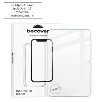 Скло захисне BeCover 3D Edge Full Cover Apple iPad 10.9" (2022/2024) / iPad (A16) 2025 11" (714773)