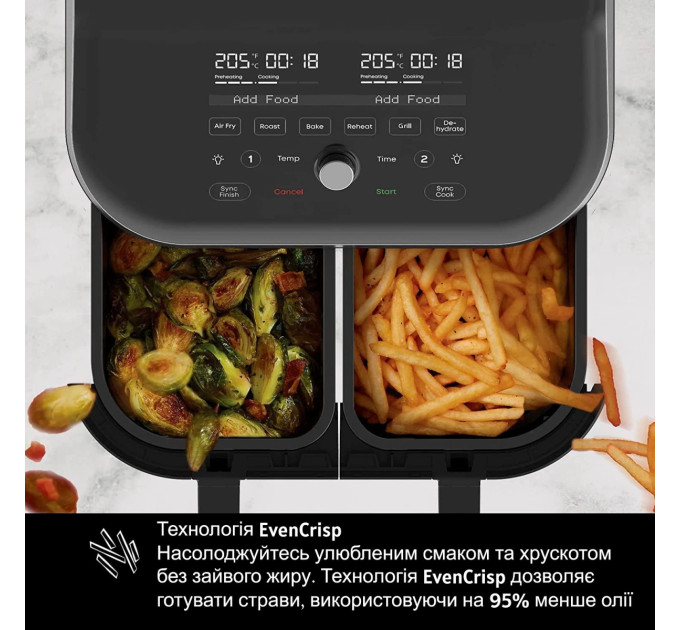 Instant Мультипіч Instant Vortex Plus Double Basket ClearCook