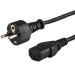 Dell Кабель живлення Dell CEE 7/7-IEC C13, 3*0.75 мм, 1.8м Black (078390)