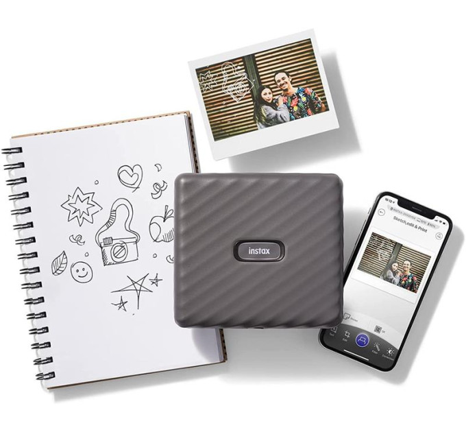 Fujifilm Принтер миттєвого друку Fujifilm Instax Link Wide Mocha Gray EX D (16719586)