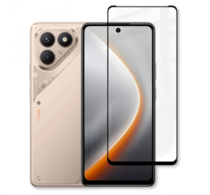 Скло захисне BeCover Tecno POVA 7 Neo (LJ6) Black (714920)