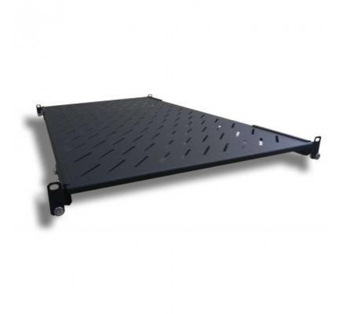 Полка 19" Hypernet 1U глиб. 400мм, в шкафи глибиною 600мм, чорна (U-FS-60-BLACK)