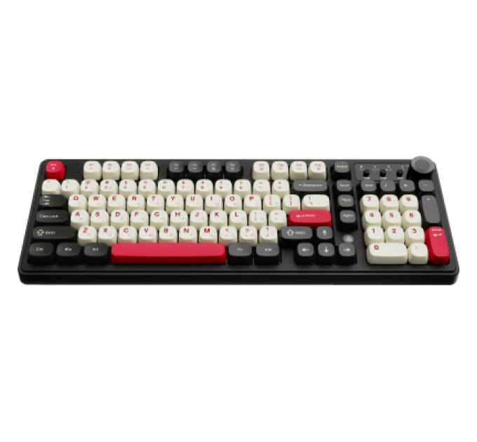 Ajazz Клавіатура Ajazz AF98 Plus Wireless/Bluetooth/USB UA Black/White/Red (AF98-PLUS-BSR)