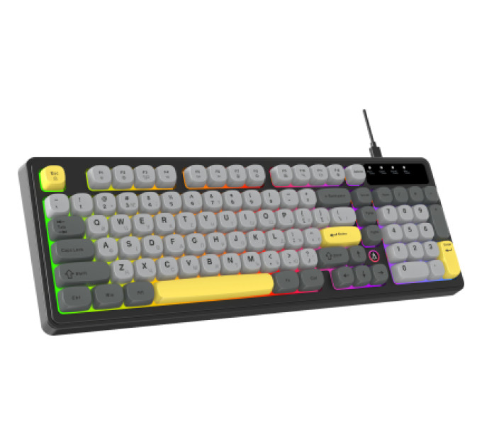 Ajazz Клавіатура Ajazz AF98 USB UA Black/Grey/Yellow (AF98-BGY)