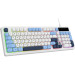 Ajazz Клавіатура Ajazz AF98 USB UA White/Blue (AF98-GB)