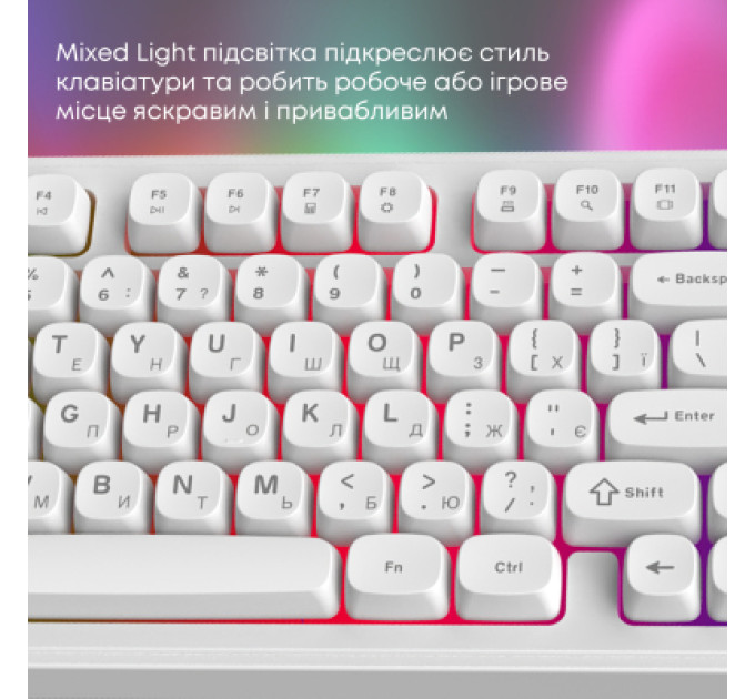 Ajazz Клавіатура Ajazz AF98 USB UA White (AF98-W)