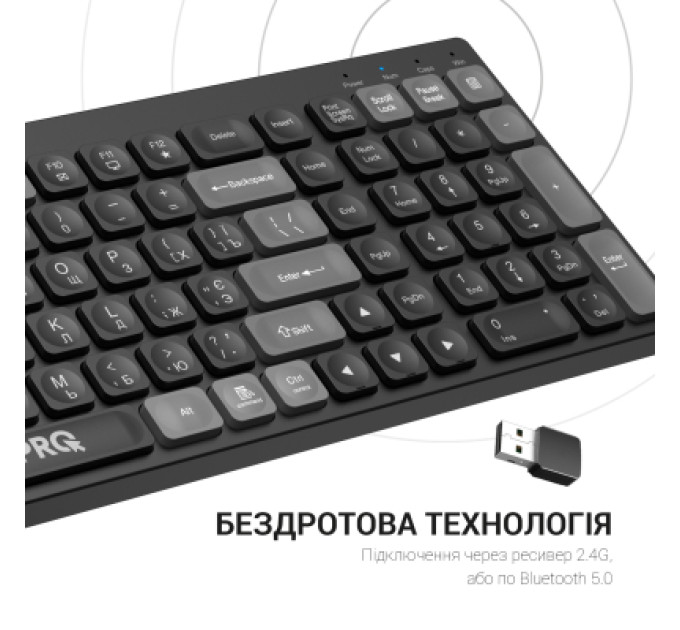 Ajazz Клавіатура Ajazz SK985BO Bluetooth/Wireless UA Black/White (SK985BO)