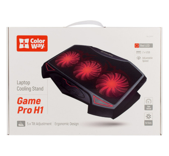 ColorWay Підставка до ноутбука ColorWay Cooling Game Pro H1, 10-17 (CW-CGPH1)