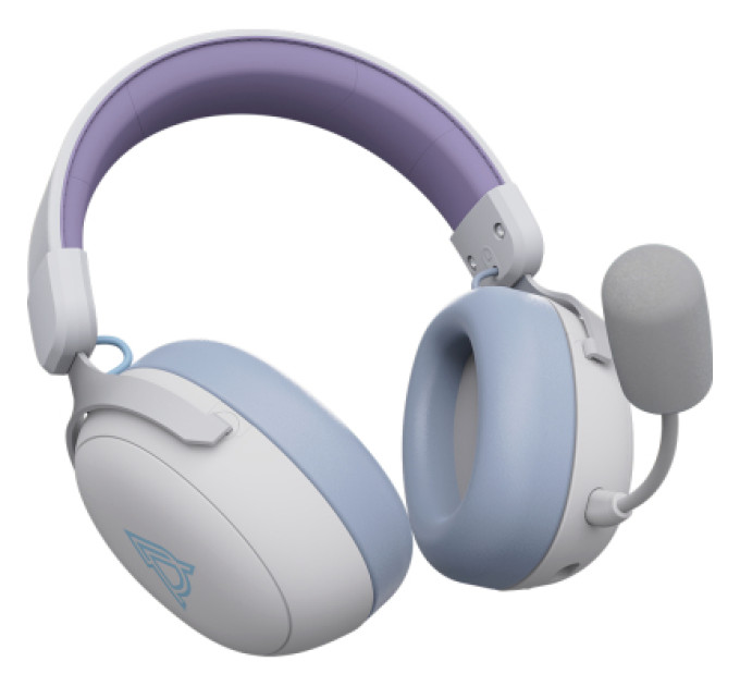 Ajazz Навушники Ajazz AHM08 MAX 3-Mode White/Purple (AHM08-MAX-PWB)