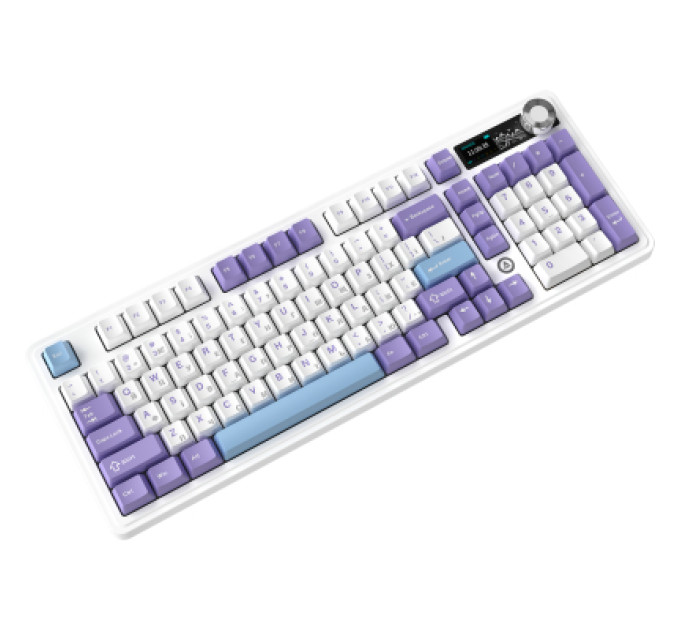 Ajazz Клавіатура Ajazz AK980 V2 Gift Switch V2 Wireless/Bluetooth/USB UA White/Blue (AK980-V2-G-PWB)