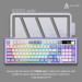 Ajazz Клавіатура Ajazz AK980 V2 Gift Switch V2 Wireless/Bluetooth/USB UA White/Blue (AK980-V2-G-PWB)