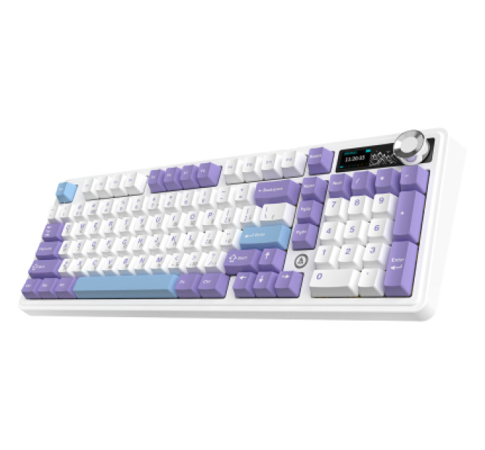 Ajazz Клавіатура Ajazz AK980 V2 Gift Switch V2 Wireless/Bluetooth/USB UA White/Blue (AK980-V2-G-PWB)