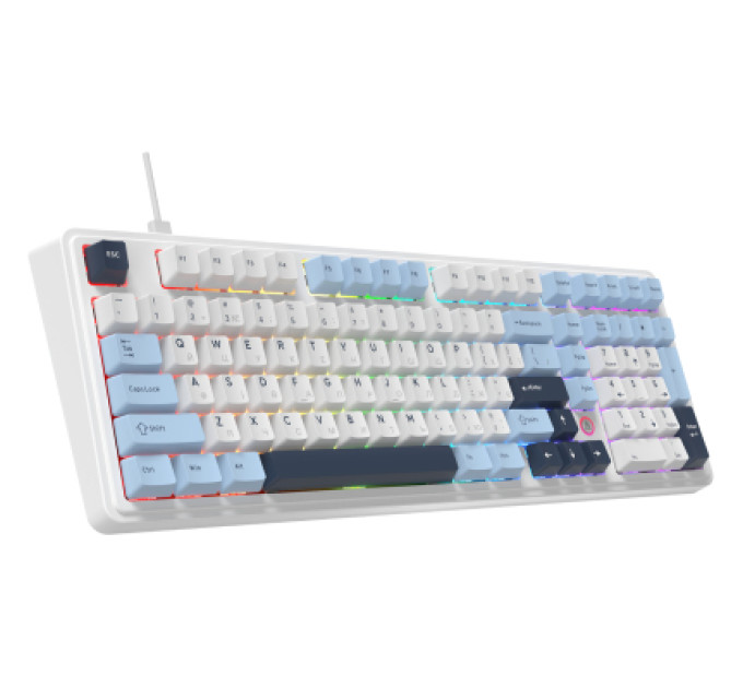 Ajazz Клавіатура Ajazz AK980 MAX Magnetic Switch USB UA White/Blue (AK980-MAX-M-BWDB)