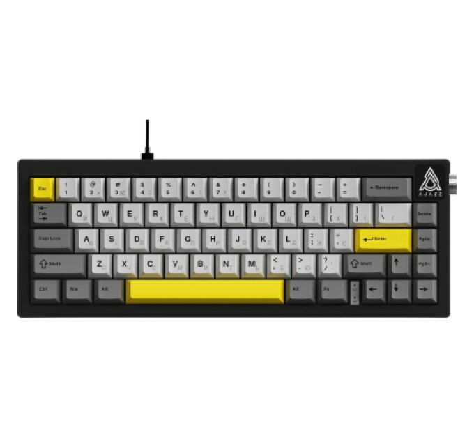 Ajazz Клавіатура Ajazz AK650 Moon Yellow Switch USB UA Black/Grey/Yellow (AK650-MY-GWY)