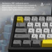 Ajazz Клавіатура Ajazz AK650 Moon Yellow Switch USB UA Black/Grey/Yellow (AK650-MY-GWY)