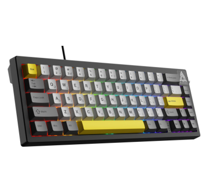 Ajazz Клавіатура Ajazz AK650 Moon Yellow Switch USB UA Black/Grey/Yellow (AK650-MY-GWY)