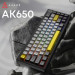 Ajazz Клавіатура Ajazz AK650 Moon Yellow Switch USB UA Black/Grey/Yellow (AK650-MY-GWY)