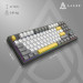 Ajazz Клавіатура Ajazz AK870 V2 Flying Fish Switch USB UA Black/Grey/Yellow (AK870-V2-FF-BGY)