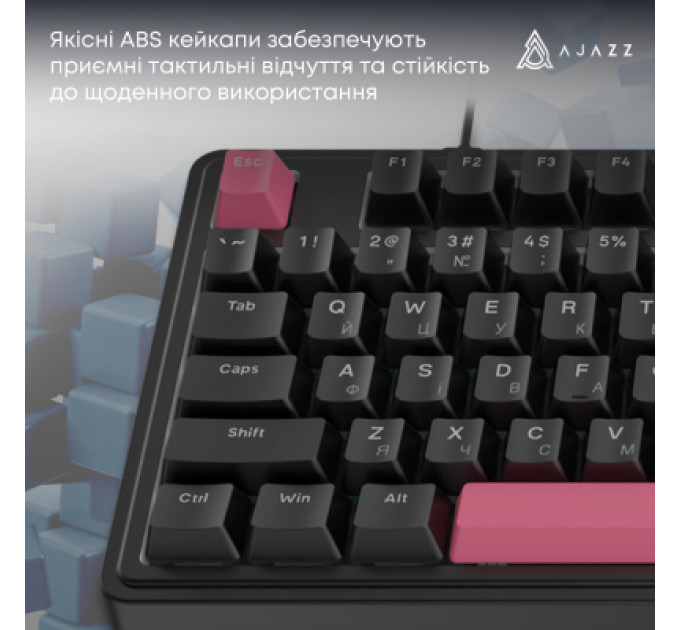 Ajazz Клавіатура Ajazz AK980 Red Switch USB UA Black (AK980-R-BR)