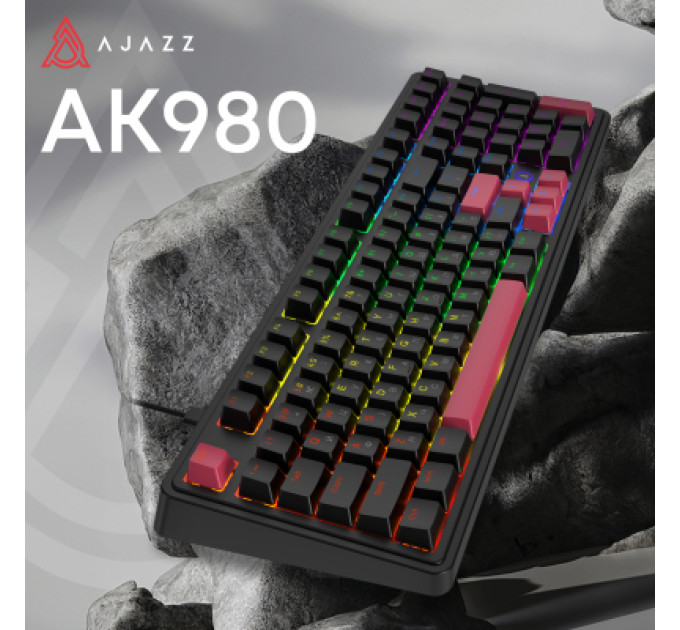 Ajazz Клавіатура Ajazz AK980 Red Switch USB UA Black (AK980-R-BR)
