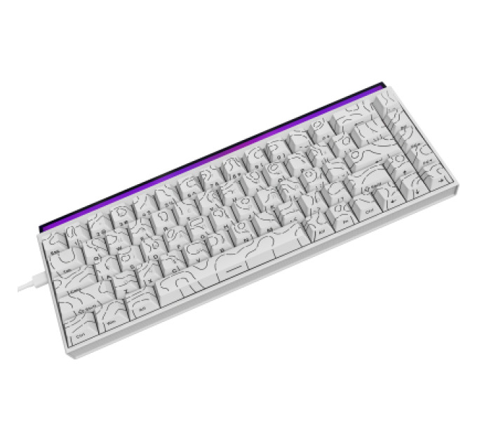 Ajazz Клавіатура Ajazz NK68 Red Switch USB UA White (NK68-R-S-W)