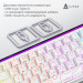 Ajazz Клавіатура Ajazz NK68 Red Switch USB UA White (NK68-R-S-W)