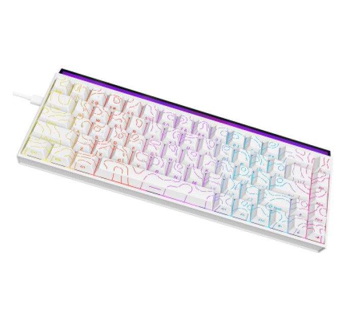 Ajazz Клавіатура Ajazz NK68 Red Switch USB UA White (NK68-R-S-W)