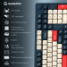 GamePro Клавіатура GamePro Asgard Drakkar Keychron Super Red Switch Wireless/Bluetooth/USB UA Blue (MK305BL)