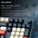 GamePro Клавіатура GamePro Asgard Drakkar Keychron Super Red Switch Wireless/Bluetooth/USB UA Blue (MK305BL)