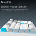 GamePro Клавіатура GamePro Asgard Drakkar Keychron Super Red Switch Wireless/Bluetooth/USB UA White (MK305WH)