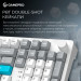 GamePro Клавіатура GamePro Asgard Drakkar Keychron Super Red Switch Wireless/Bluetooth/USB UA White (MK305WH)