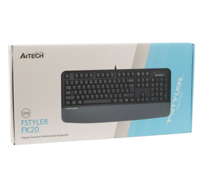 A4Tech Клавіатура A4Tech FK20 USB UA Grey (4711421003209)