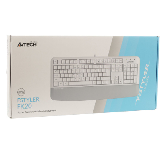 A4Tech Клавіатура A4Tech FK20 USB UA White (4711421003216)