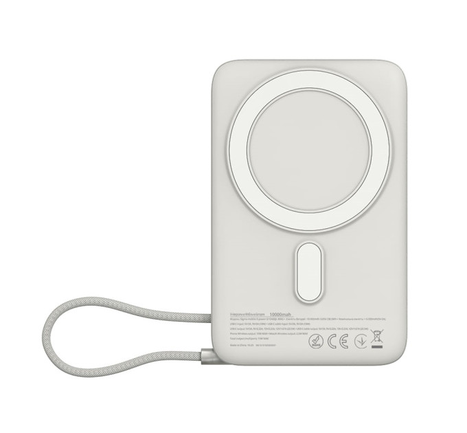 Sigma mobile Універсальна мобільна батарея Sigma mobile X-power SI10A8QL-MAG 10000mAh Silver