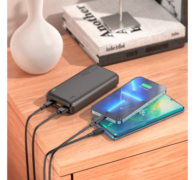 HOCO Батарея універсальна HOCO 20000mAh, 22.5W, Black (J101A / 45365)