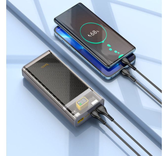 HOCO Батарея універсальна HOCO 20000mAh, 22.5W, Black (J103A / 45366)