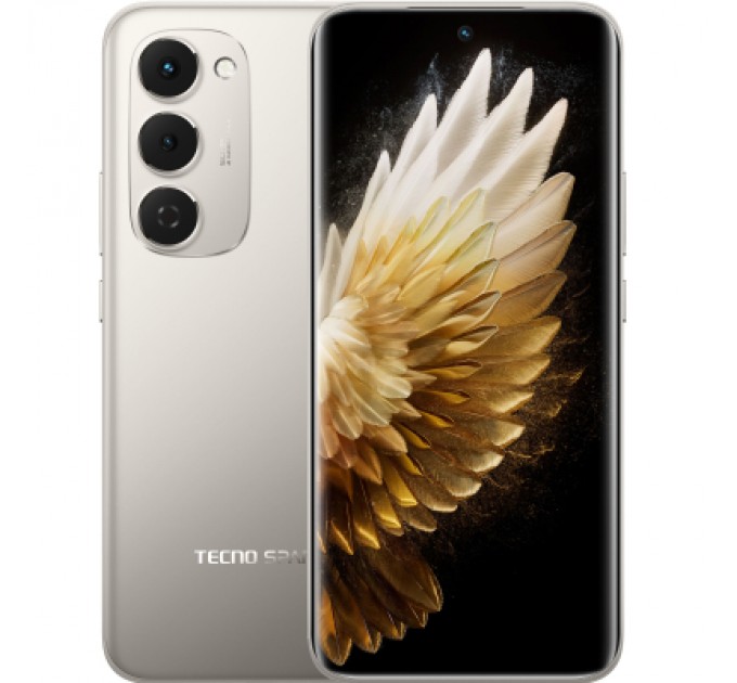 Мобільний телефон Tecno Spark 40 Pro+ 8/256Gb Moon Titanium (4894947096358)