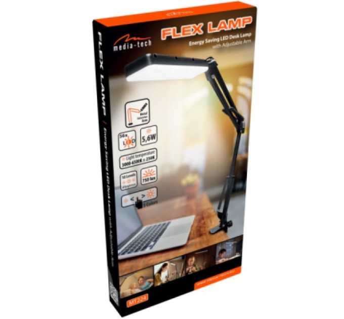 Media-Tech Настільна лампа Media-Tech FLEX LAMP 5,6W 6500K 5V Black (MT224)