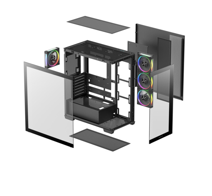 Deepcool Корпус DeepCool CG580 4F V2 Black (R-CG580-BKADA4-G-2) без БЖ