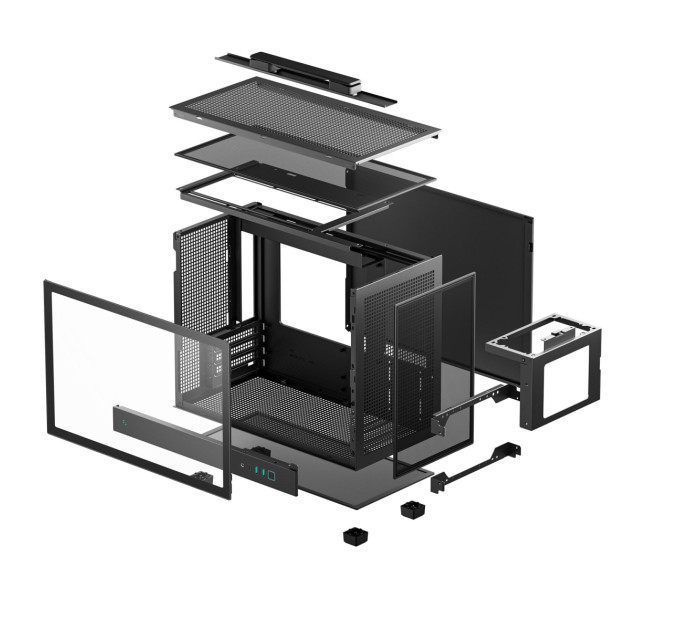 Deepcool Корпус DeepCool CH160 Plus Black (R-CH160-BKNGM0-G) без БЖ