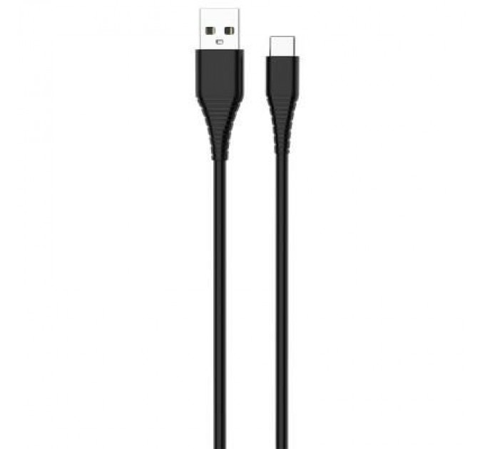 Дата кабель USB 2.0 AM to Type-C 1.0m black ColorWay (CW-CBUC026-BK)
