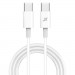 Дата кабель USB-C to USB-C 1.0m 20W CC-03W White Grand-X (CC-03W)