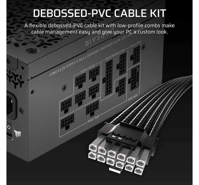 Corsair Блок живлення Corsair RM1000x Shift ATX 3.1 1000W (CP-9020300-EU)