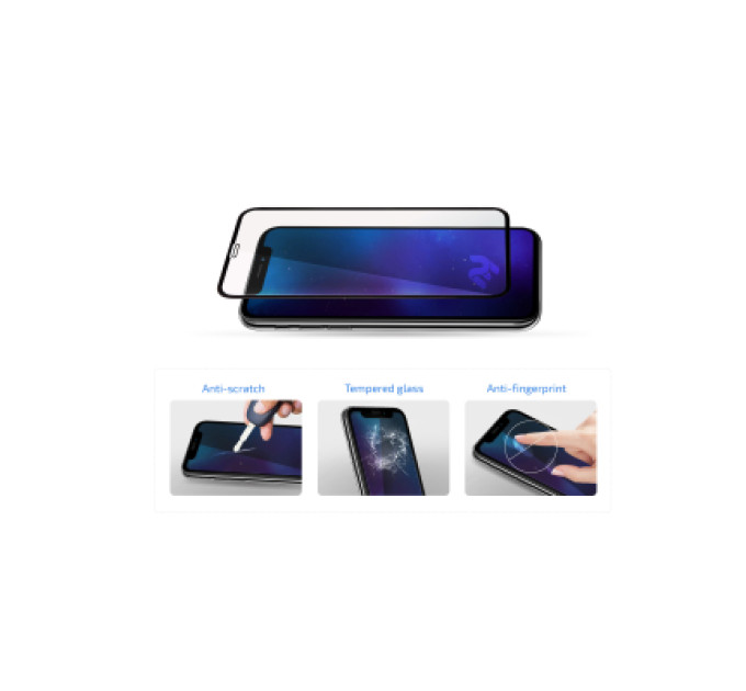 2E Скло захисне 2E 2.5D FCFG iPhone 15 Black (2E-IP-15.-6.1-SMFCFG-BB)