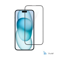 Скло захисне 2E 2.5D FCFG iPhone 15 Black (2E-IP-15.-6.1-SMFCFG-BB)